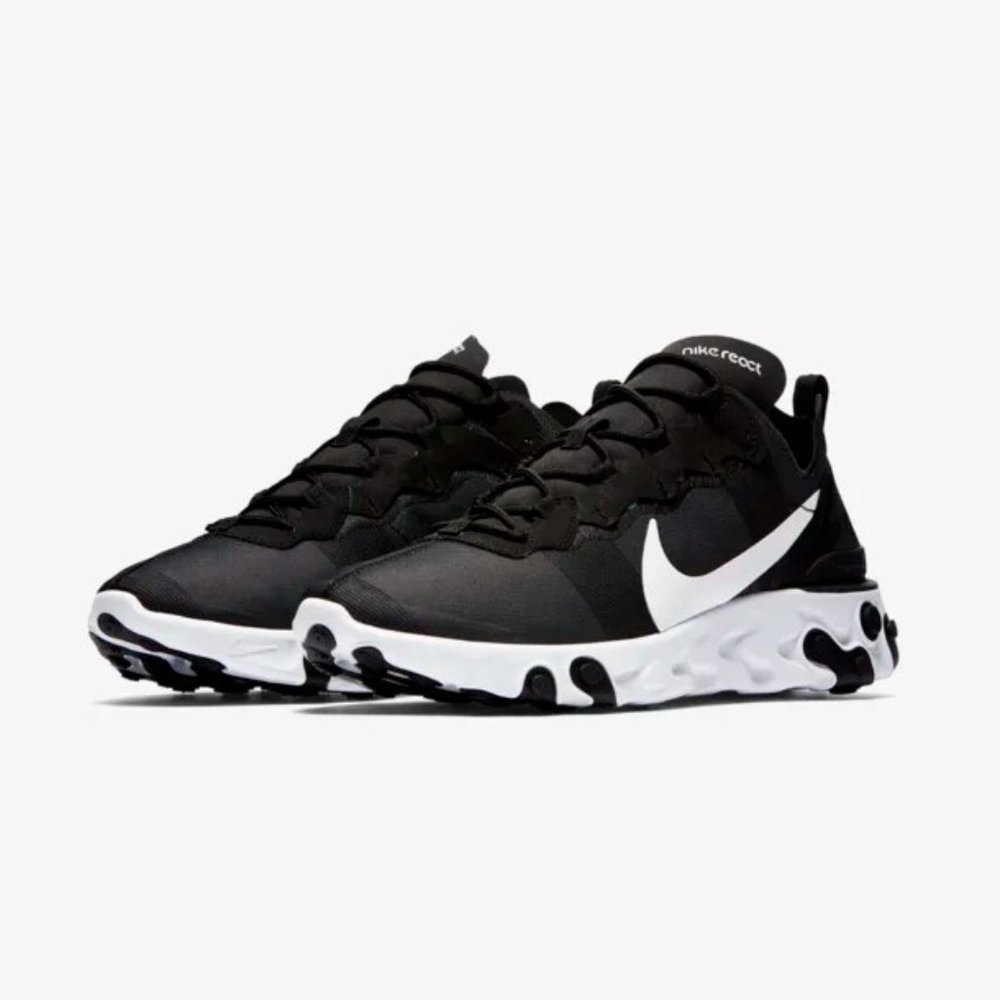 Nike React Element 55 - Black/White - Mens 10.5
